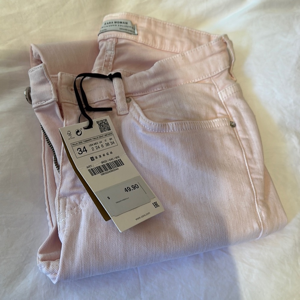 Zara pink jeans